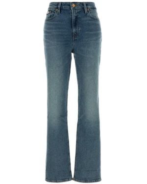 Calvin Klein High-Rise Straight-Leg Jeans - Blue