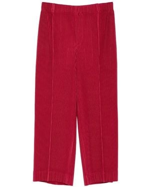 Homme Plissé Issey Miyake January Trousers - Red