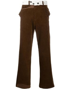 Adererror Corduroy Straight-Leg Pants - Brown