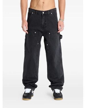 PATTA Double-Knee Cartoon Denim Jeans - Blue