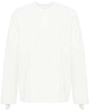 Helmut Lang Katoenen Trui Met Ronde Hals - Wit