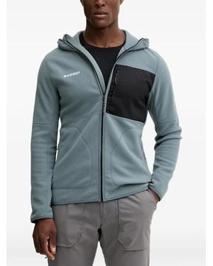 Mammut Tamaro Logo-Embroidered Fleece Jacket - Gray