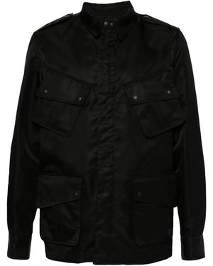 Givenchy Logo-Appliqué Shirt Jacket - Black