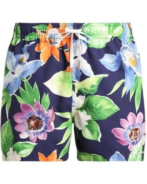 Ralph Lauren Floral-Print Swim Shorts - Green