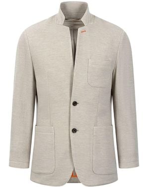 Shanghai Tang Knit Blazer - Natural