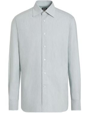 ZEGNA Langärmeliges Hemd - Blau