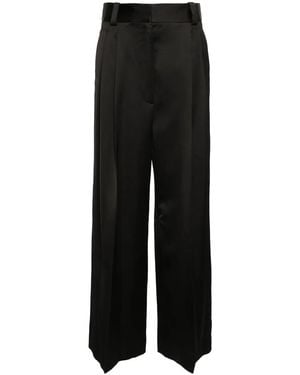 KHAITE Simone Satin Pants - Black