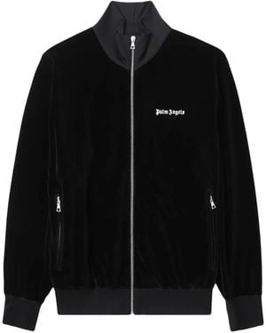 Palm Angels Logo-print Track Jacket - Black