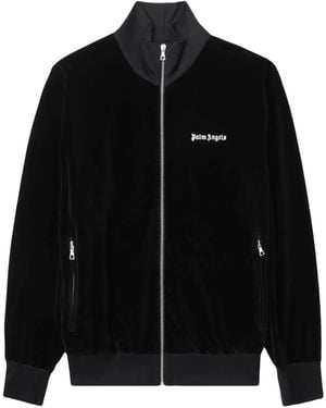 Palm Angels Logo-print Track Jacket - Black