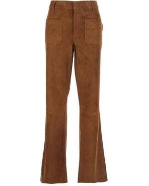 Ba&sh Pantalones con trabillas - Marrón