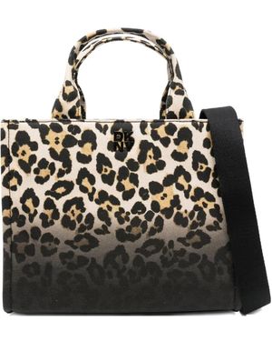 DKNY Leopard-Print Tote Bag - Black