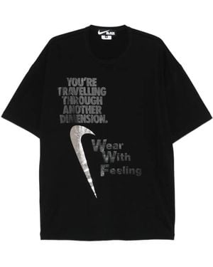 COMME DES GARÇON BLACK T-Shirt Con Stampa - Nero