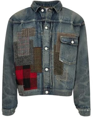 Junya Watanabe Patchwork Denim Jacket - Blue
