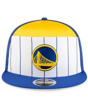 KTZ Golden State Warriors 2025 Tip-Off Split Panel 9Fifty Snapback Cap - Blue