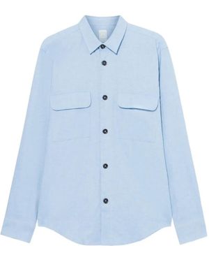 Brooks Brothers Flap-Pocket Flannel Shirt - Blue