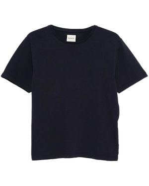 KHAITE Mae Short Sleeve Tee Shirt - Blue