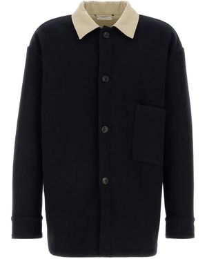 1989 STUDIO Contrast-Collar Shirt - Blue