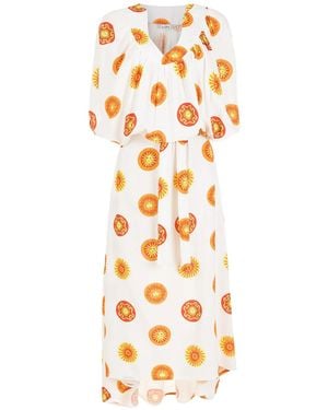 Amir Slama Printed Oversized Dress - Metallic