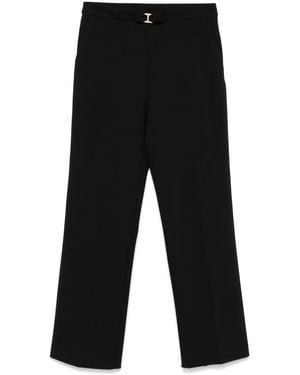 Twinset Bow-Detailing Trousers - Black