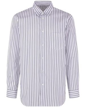 Comme des Garçons Striped Shirt - Purple