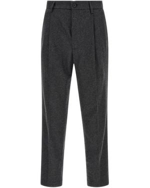 Department 5 Gin Pleated-Front Pants - Black