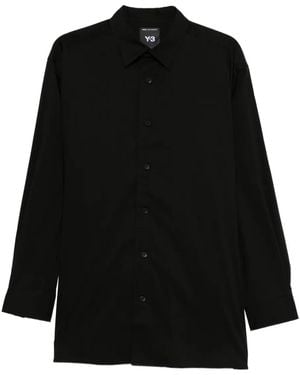 Y-3 Camicia A Maniche Lunghe - Nero