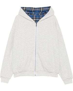 DAGGER Wendbarer Hoodie Mit Logo-Patch - Weiß