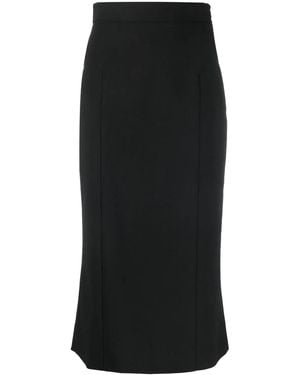 Alberta Ferretti High-Waisted Pencil Skirt - Black