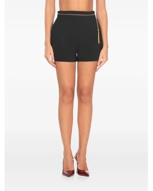 Elisabetta Franchi Shorts aus Krepp - Schwarz