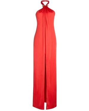 retroféte Becs Halterneck Maxi Dress - Red