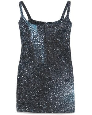 GIUSEPPE DI MORABITO Constellation-Print Mini Dress - Blue