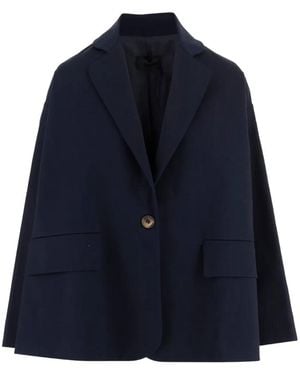 F.it Flap-Pocket Single-Button Blazer - Blue