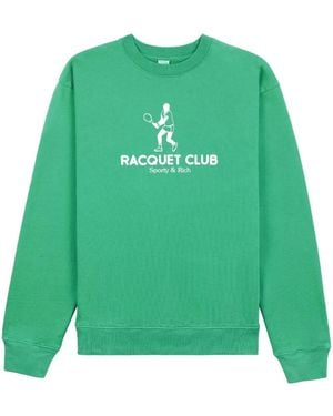 Sporty & Rich Racquet Club スウェットシャツ - グリーン