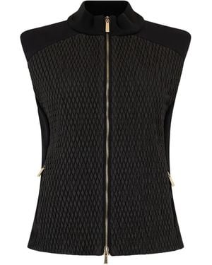 Moorer Quilted Gilet - Black