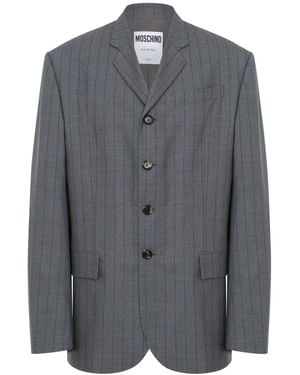 Moschino Pinstripe Suit - Gray