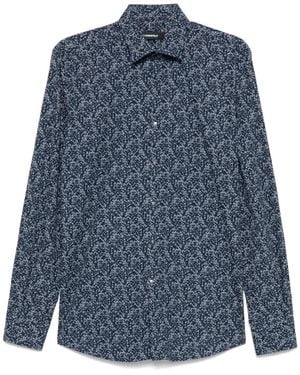 KARL LAGERFELD Graphic-Print Shirt - Blue