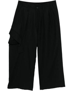 Yohji Yamamoto W/Saxony Trousers - Black