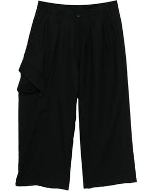 Yohji Yamamoto W/Saxony Hose - Schwarz