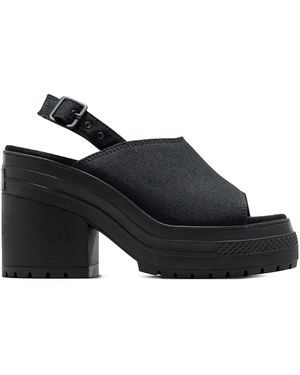 Converse Chuck 70 De Luxe Slingback Heeled Sandals - Black