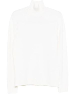 Dondup Turtleneck Wool Jumper - White