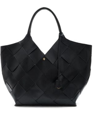 Anine Bing Lili Tote Braided Leather - Black