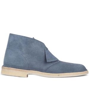 Clarks Suede Desert Boots - Blue