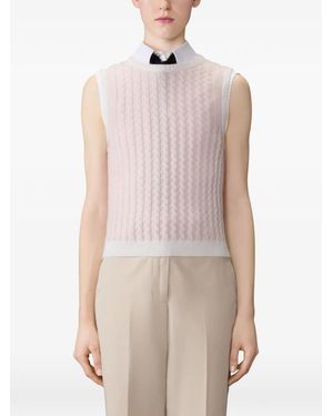 Thom Browne Stitch Shell Top - White