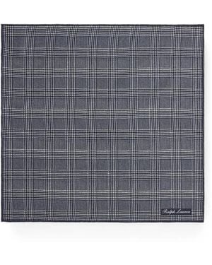 Ralph Lauren Glen-Plaid Pocket Square - Grey