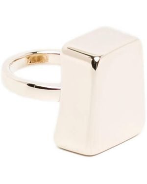 Tom Ford Geometric Shape Ring - White