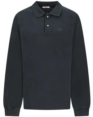 Haikure Freddie Long-Sleeve Polo Top - Blue