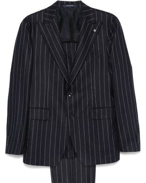 Tagliatore Pinstriped Suit - Blue