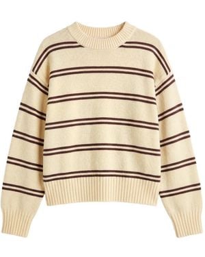 Reformation Cove Striped Jumper - Natural