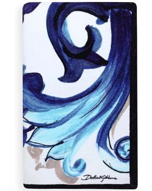 Dolce & Gabbana Terry Cotton Beach Towel - Blue