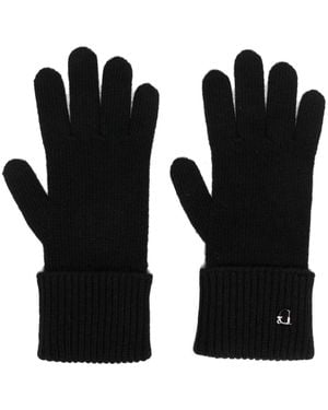 DSquared² Logo-charm Knitted Gloves - Black